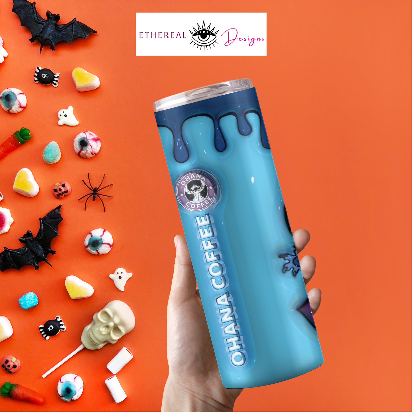 Ohana Coffee- Dracula- 3D Tumbler