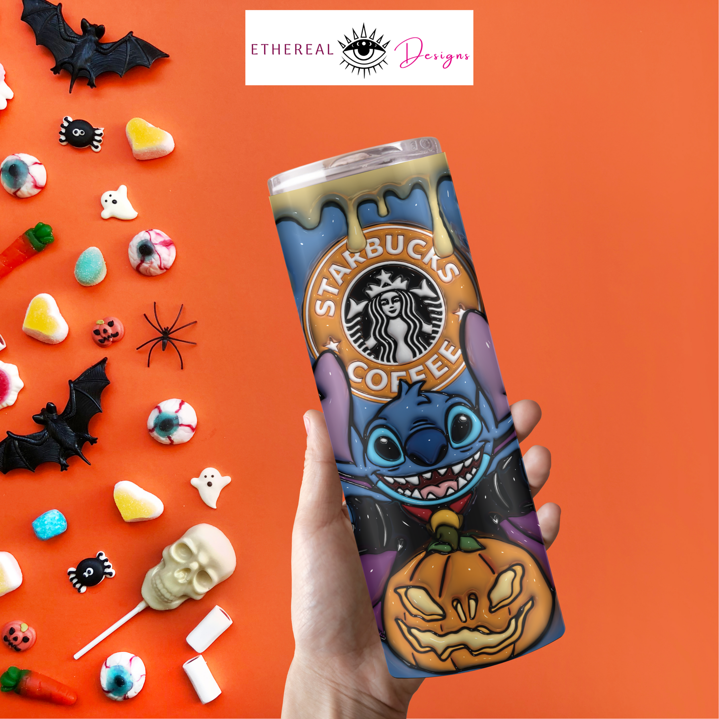 Ohana Coffee- Dracula- 3D Tumbler