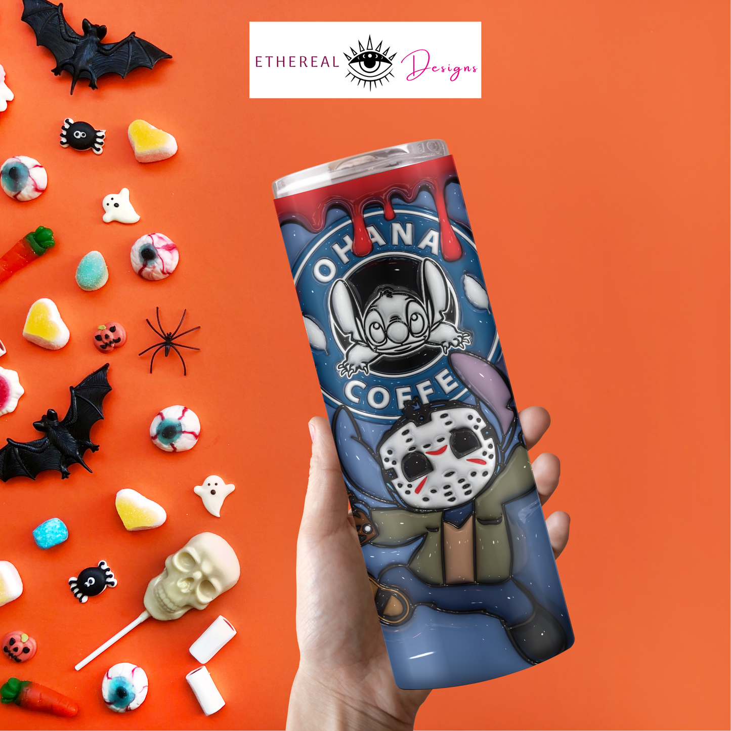 Ohana Coffee- Friday the 13th- 3D Tumbler