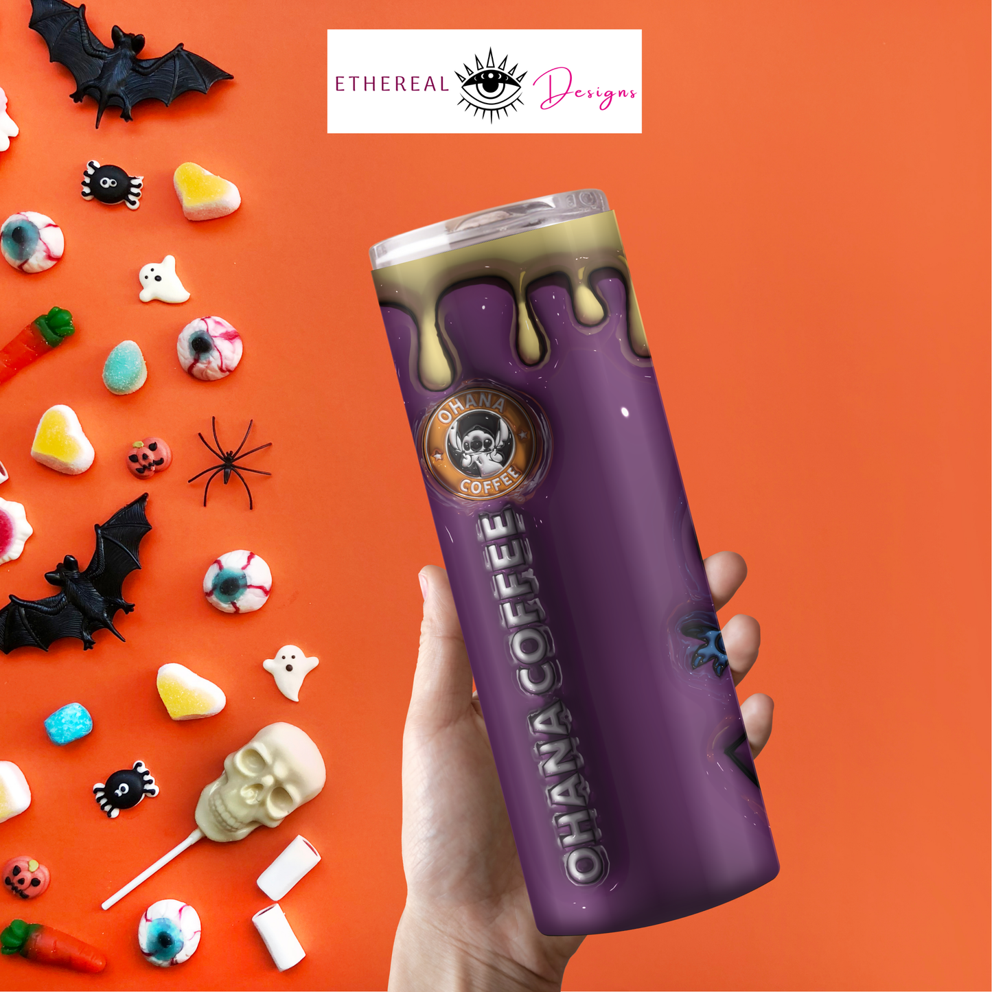 Ohana Coffee- Dracula- 3D Tumbler