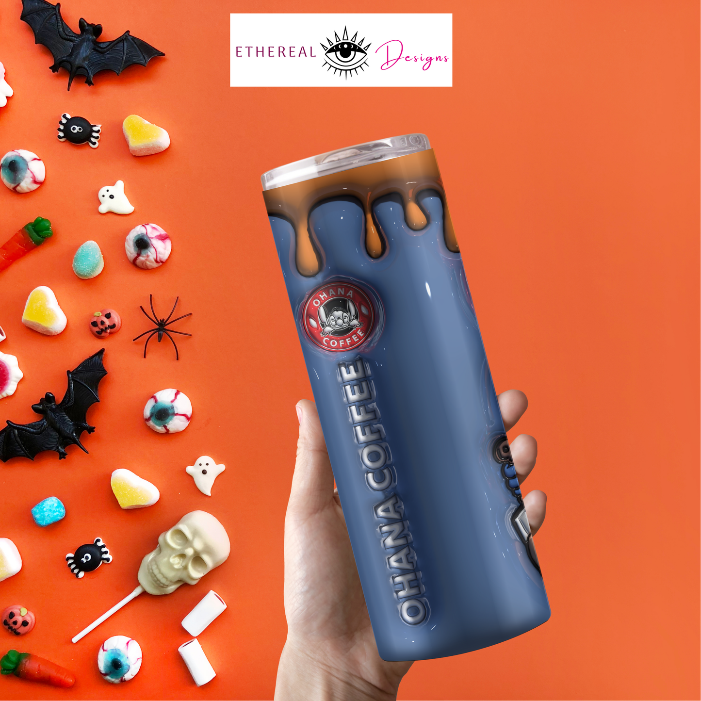 Ohana Coffee- Wanna Play??- 3D Tumbler