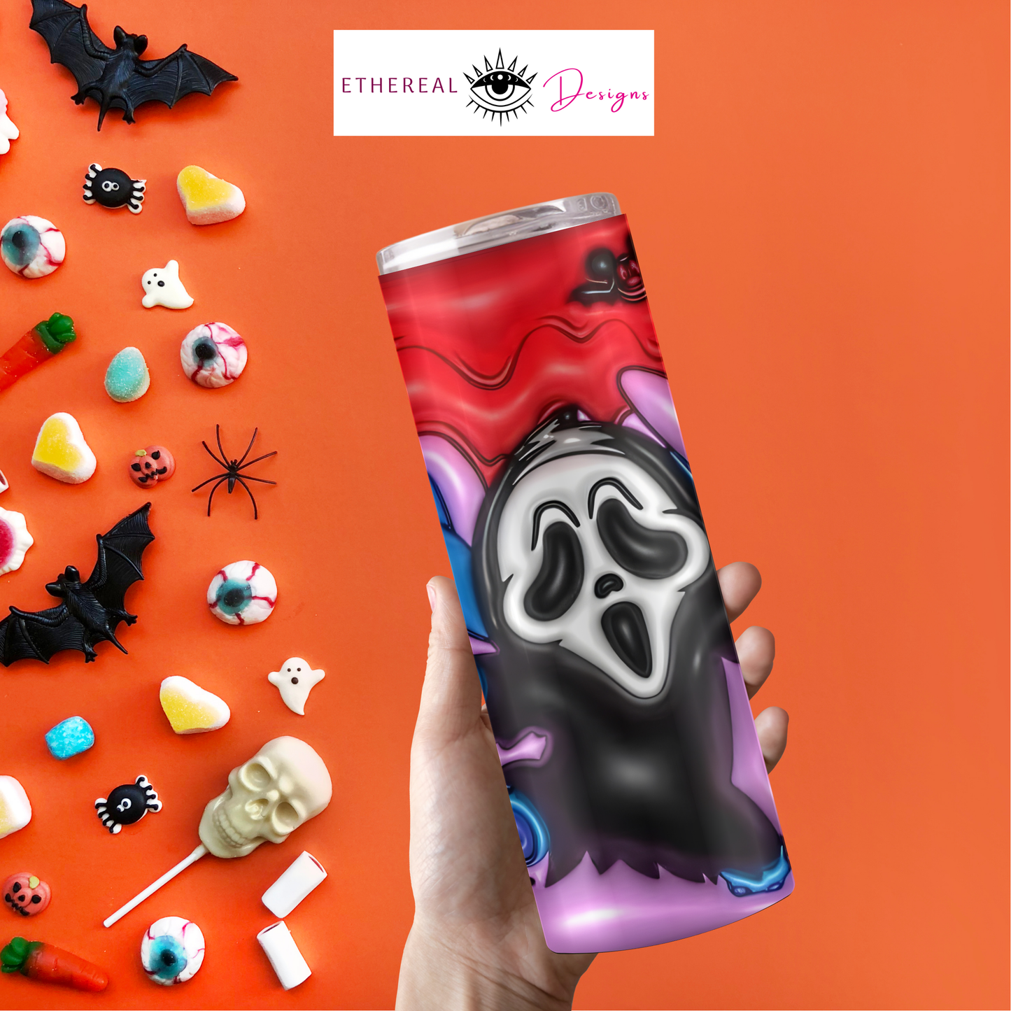 Ohana Coffee-Ghostface- 3D Tumbler
