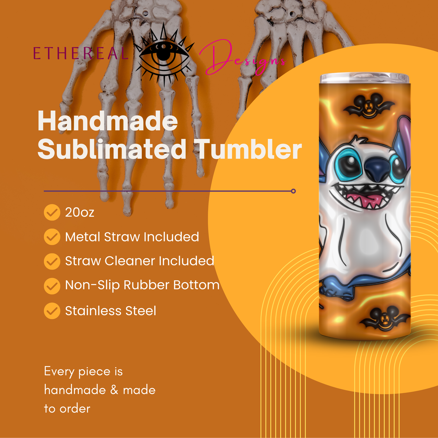 Ohana Coffee-Ghost- 3D Tumbler