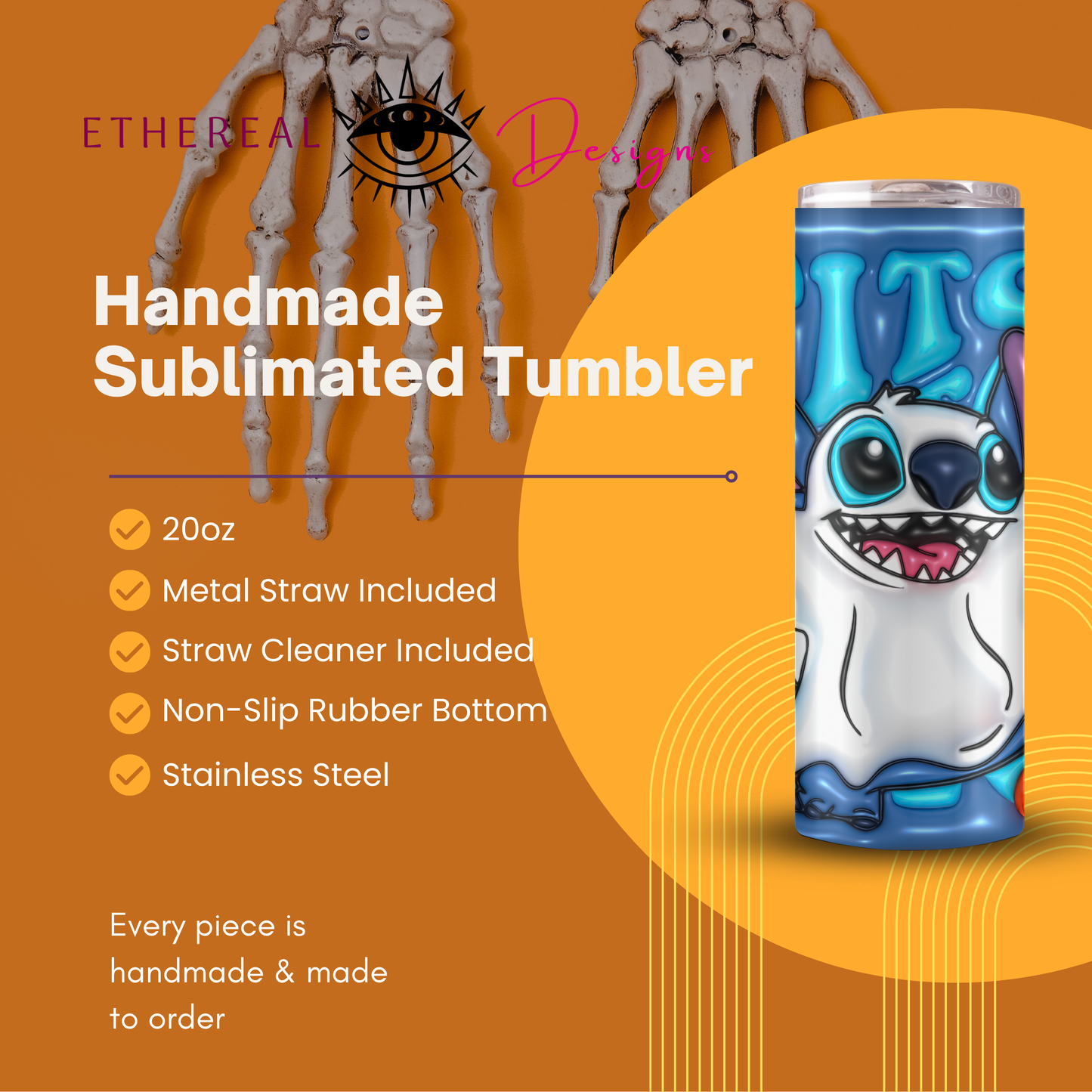 Ohana Coffee-Ghost- 3D Tumbler