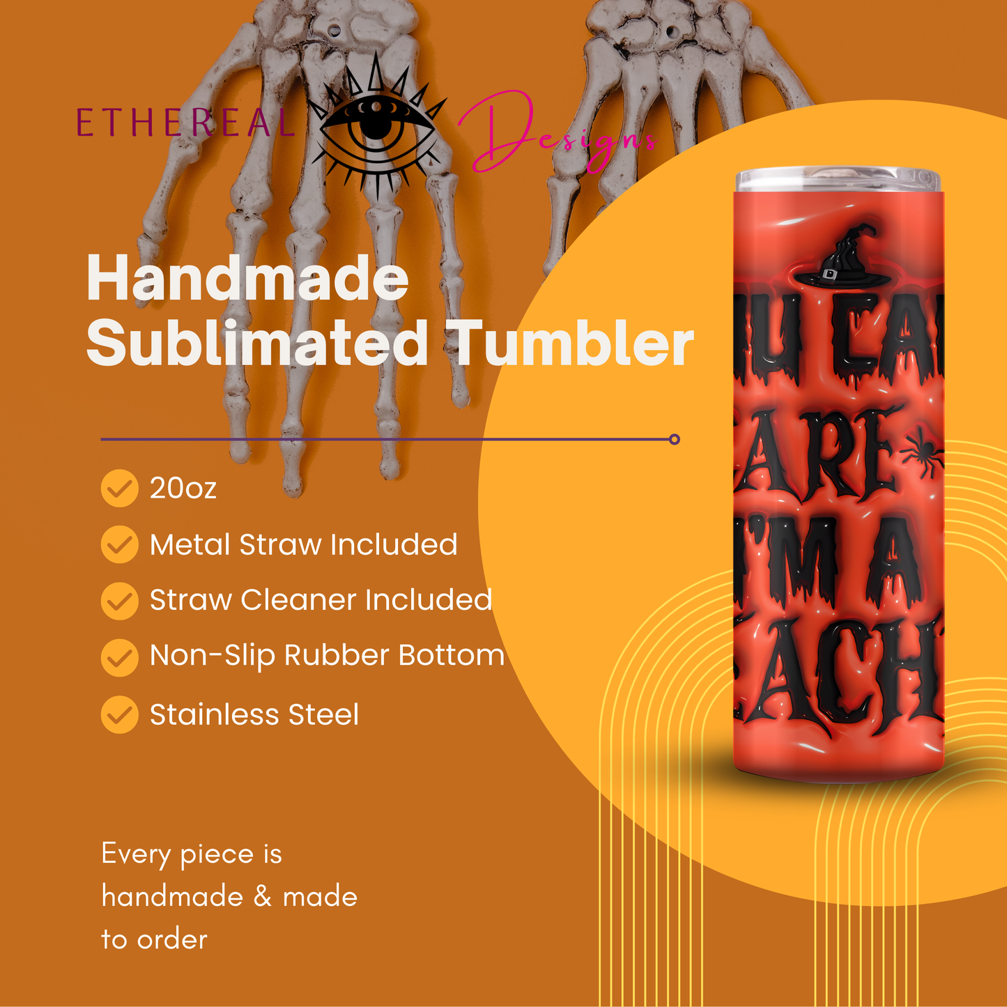 You Can't Scare Me- I'm a Teacher 3D Tumbler