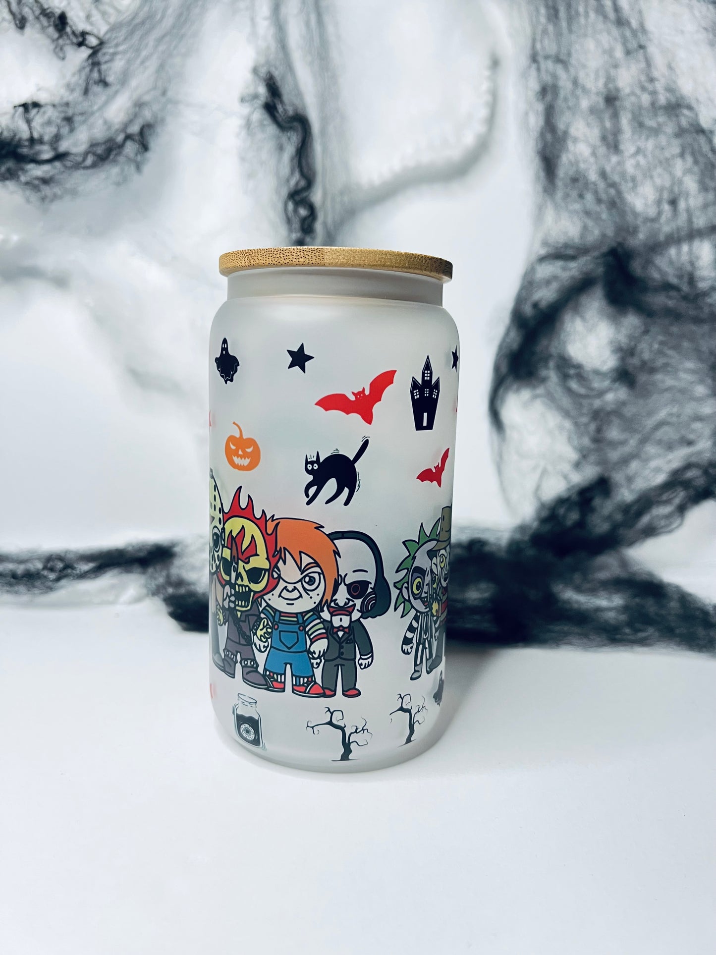 Horror Characters 16oz Libbey Cup