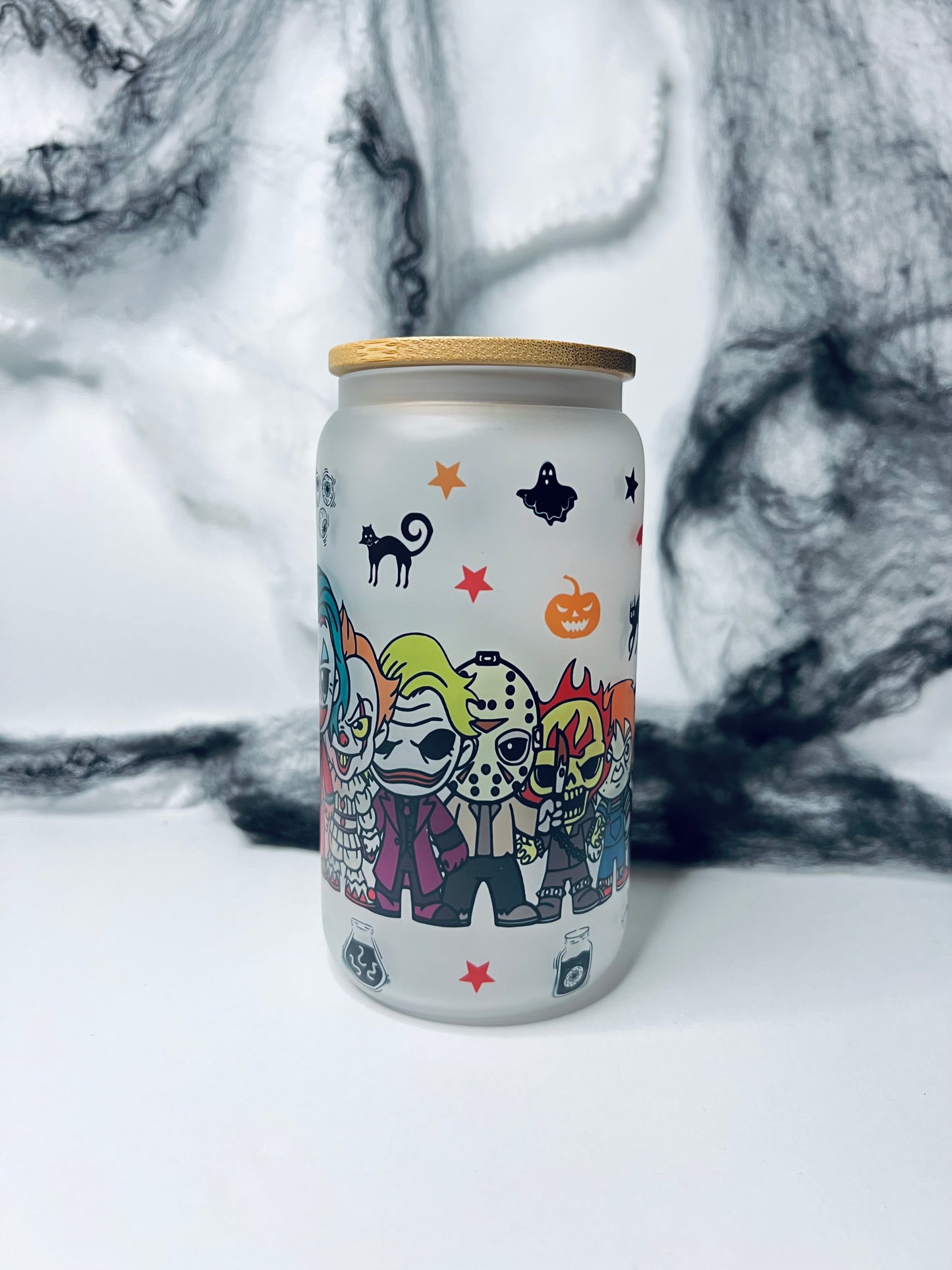 Horror Characters 16oz Libbey Cup