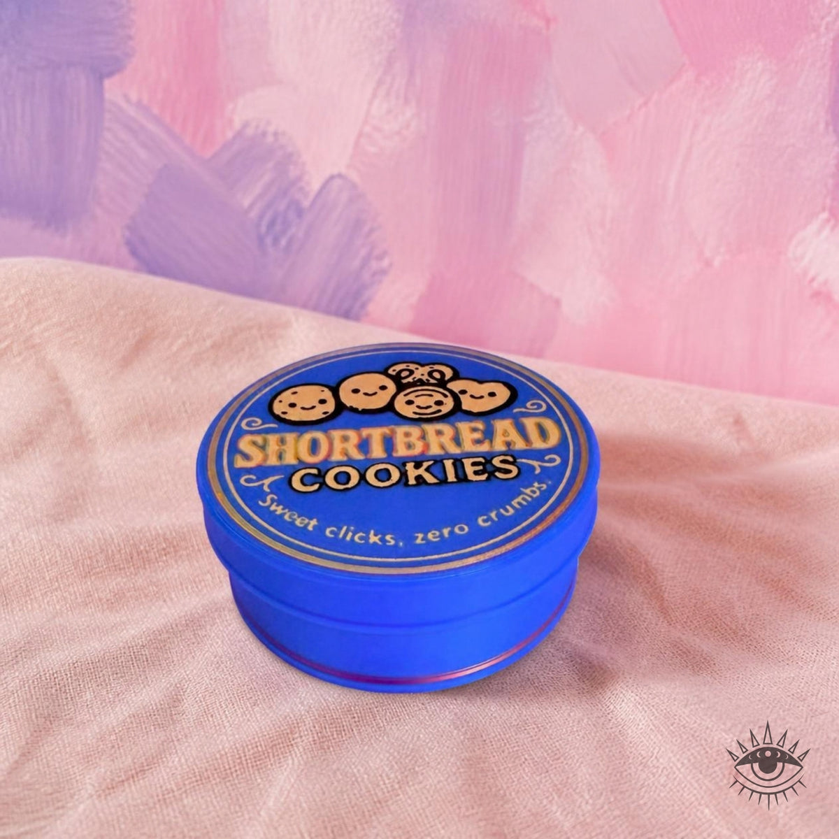 Shortbread Cookie Tin Fidget Clicker closed