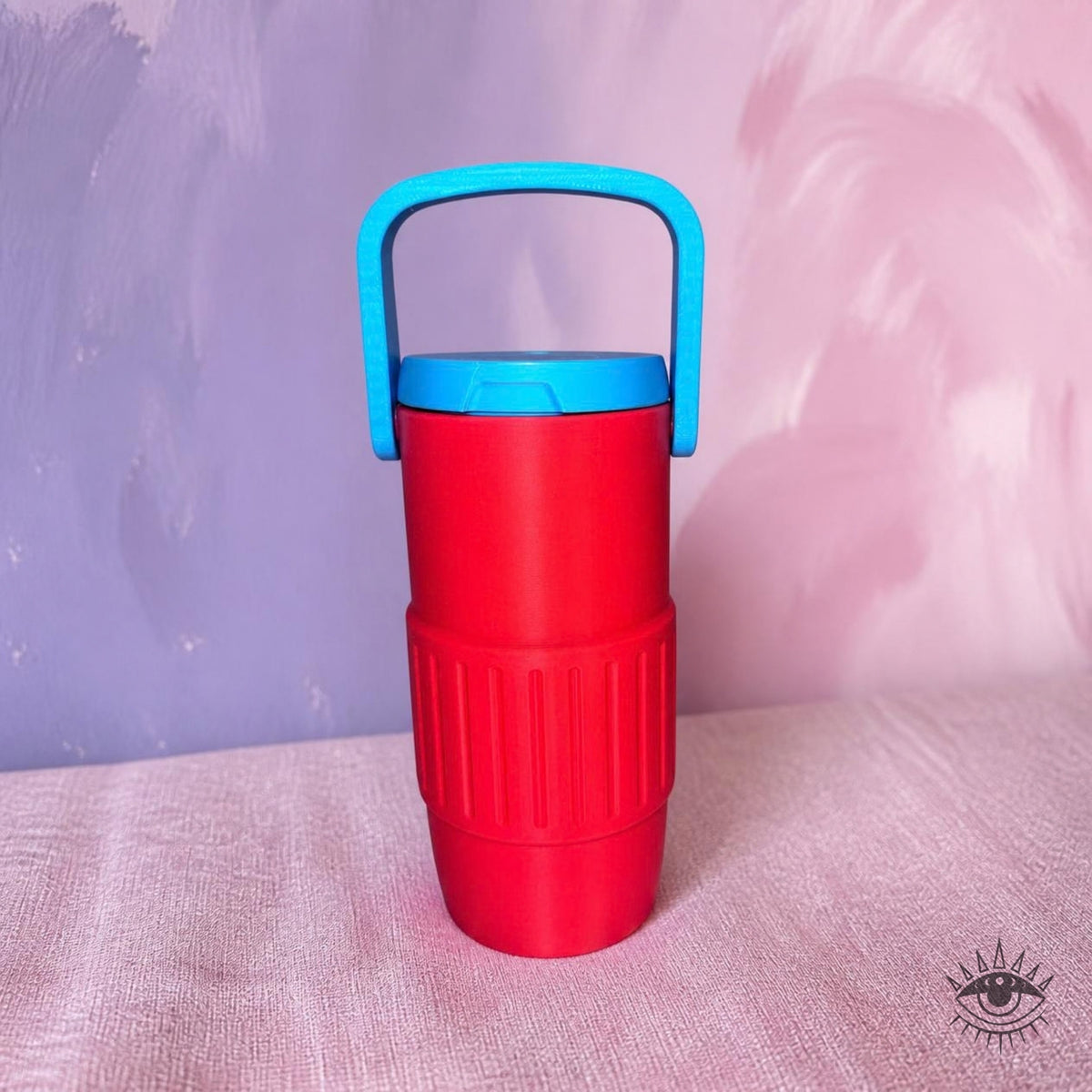 12oz Retro Skinny Can Cooler back
