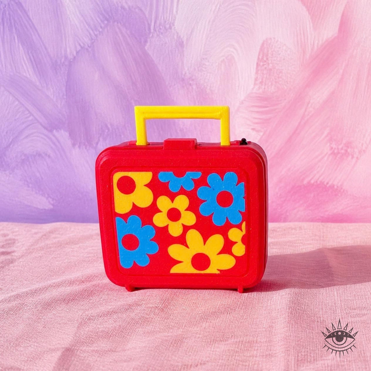 Retro Lunch Box Clicker Multi Flowers