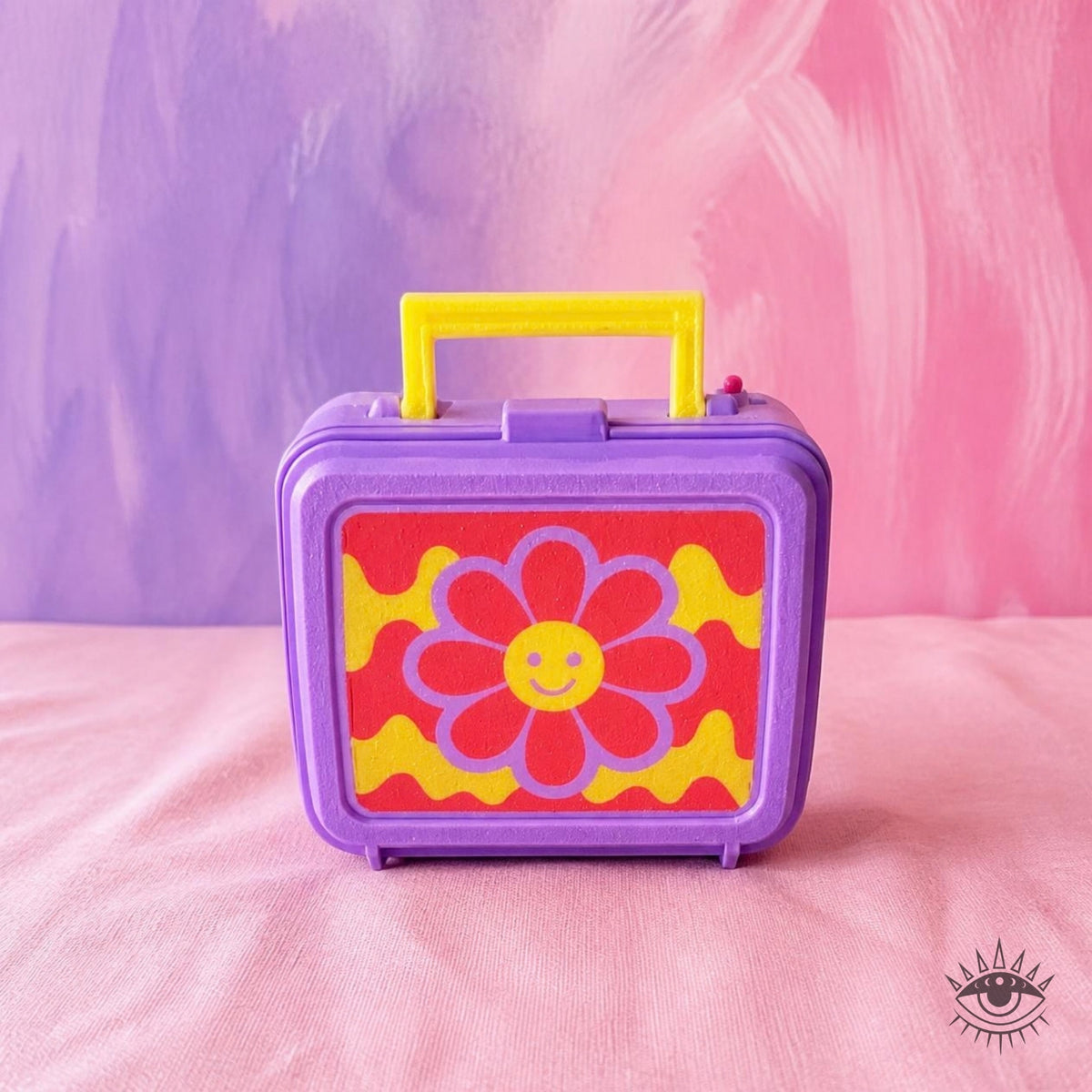 Retro Lunch Box Clicker Groovy Flower