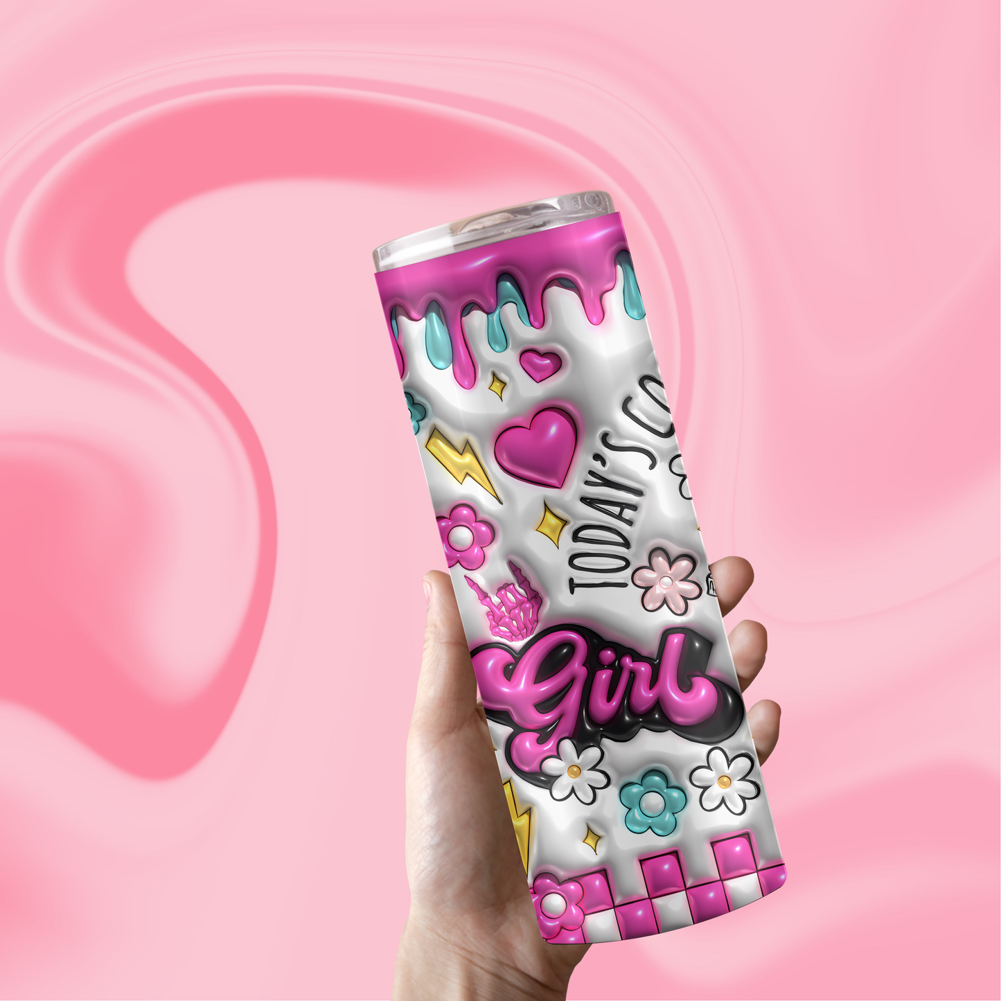 Girl Math 3D Tumbler