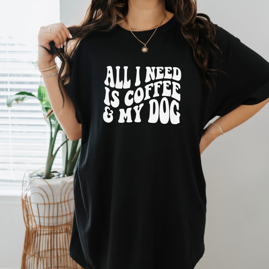 Coffee & My Dog- Short Sleeve Tee