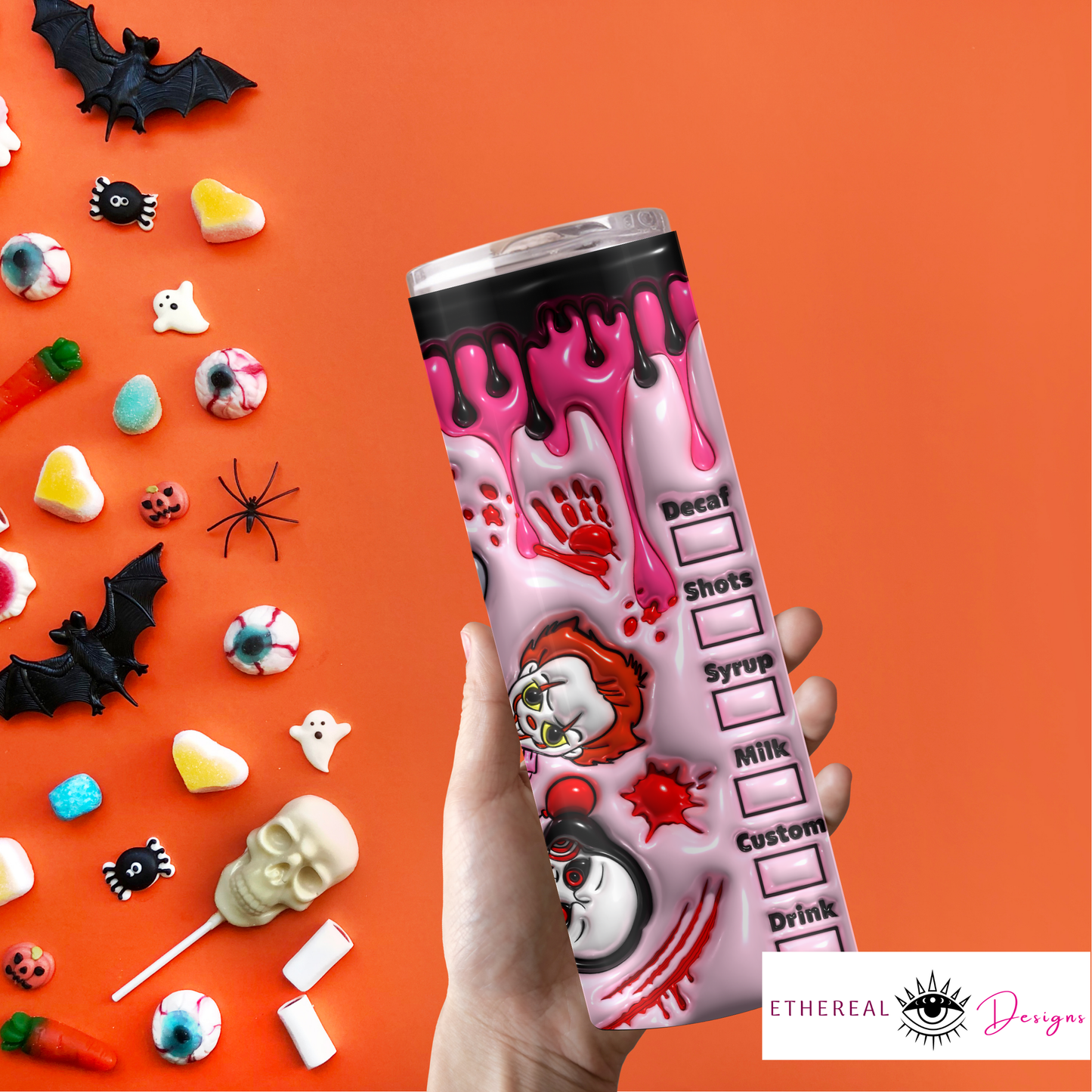 Horror Coffee 3D Tumbler