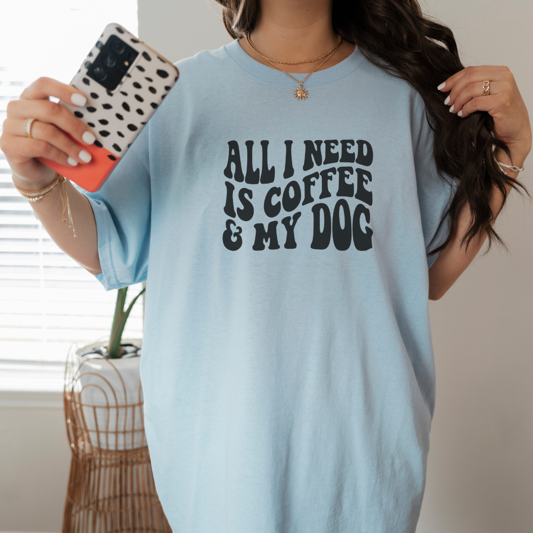 Coffee & My Dog- Short Sleeve Tee