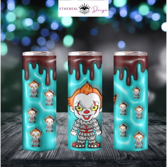 Cute Killer Clown-3D Tumbler