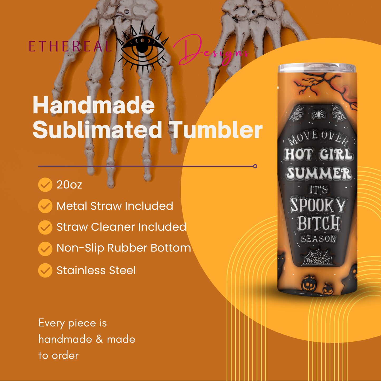 Spooky B!tch Season- 3D Tumbler