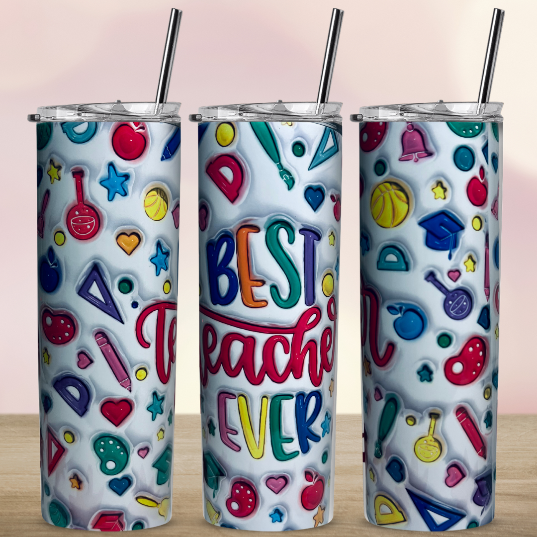 Best Teacher 3D Tumbler