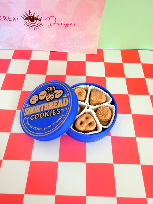 Shortbread Cookie Tin Fidget Clicker