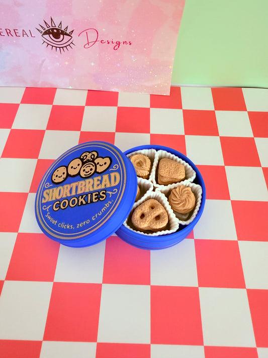 Shortbread Cookie Tin Fidget Clicker