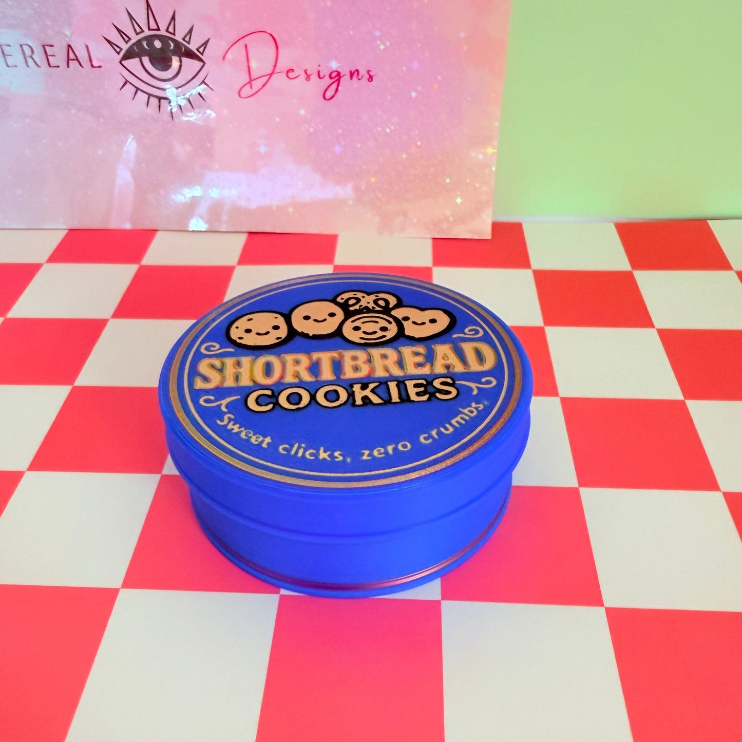 Shortbread Cookie Tin Fidget Clicker