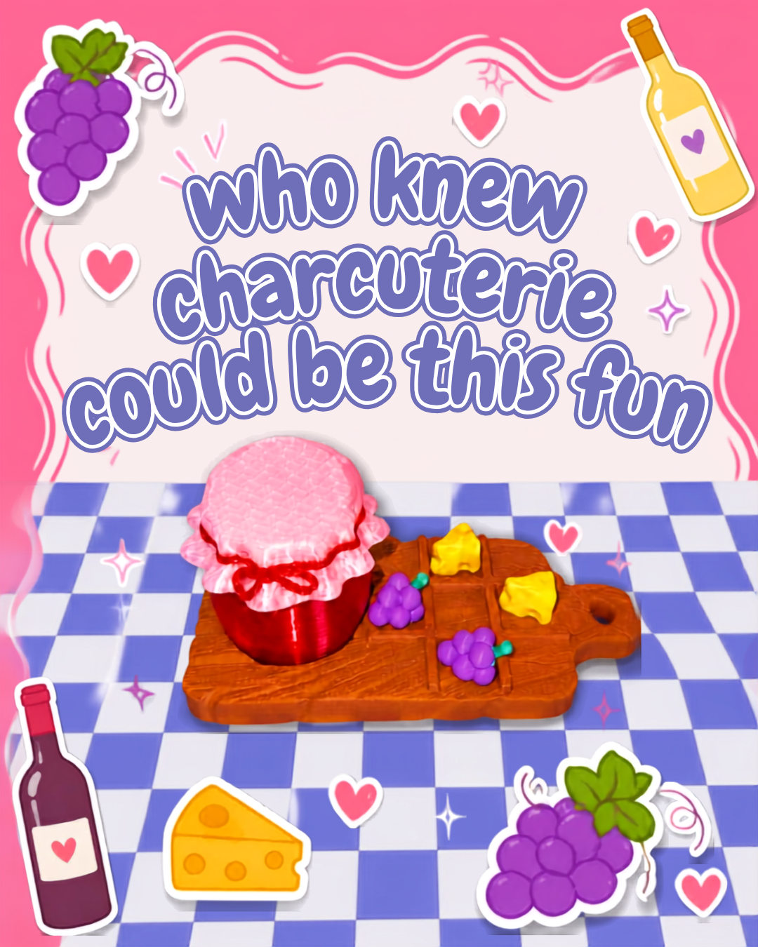 Charcuterie Tic Tac Toe Set